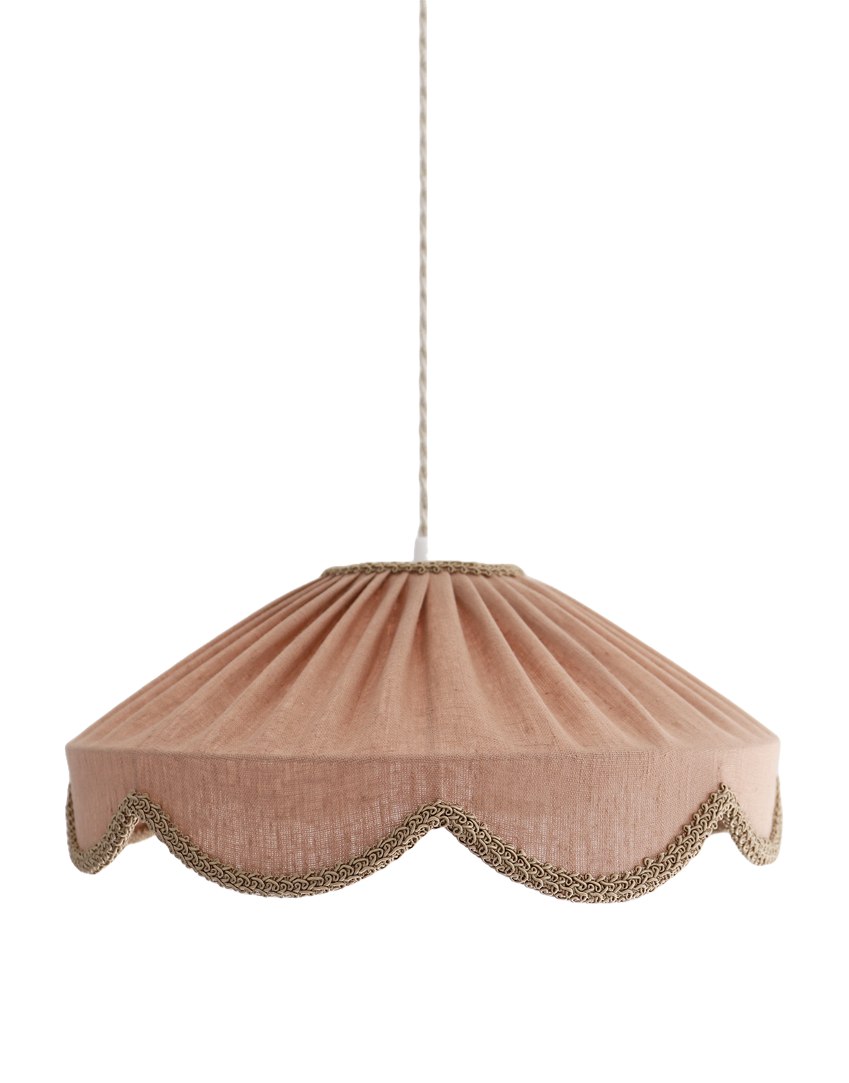 Suspension forme florale unie Cosette "classic linen"