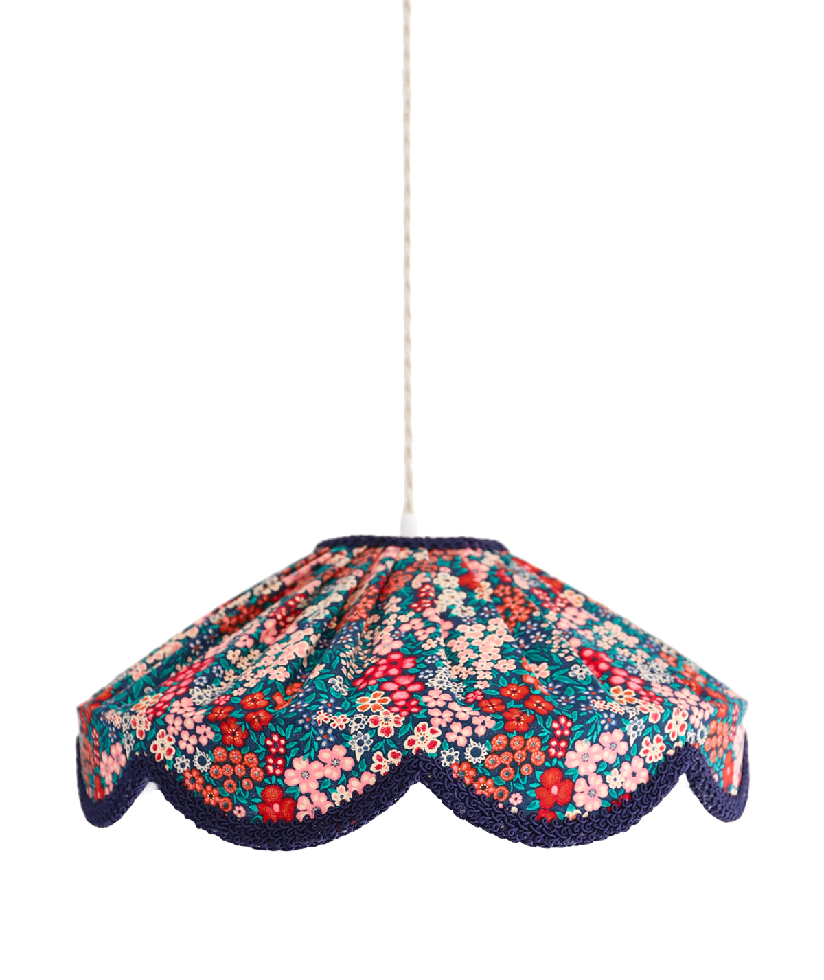 Suspension forme florale Cosette imprimée "mille fleurs"