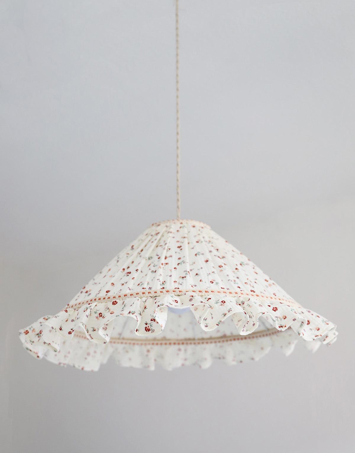 Suspension conique avec volant Emilia "tiny flowers"