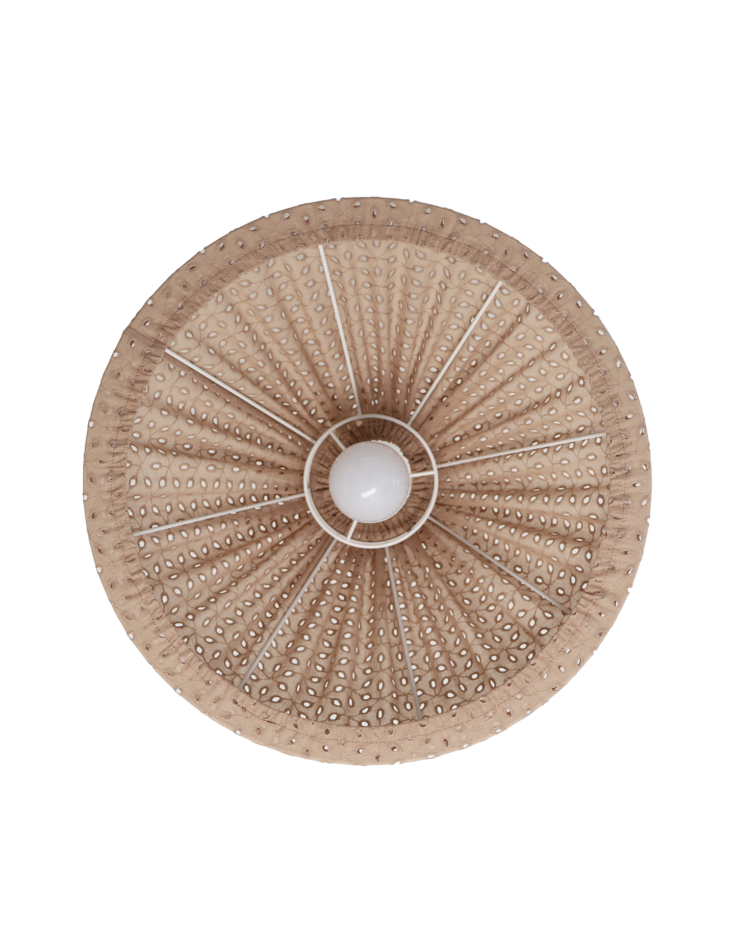 Suspension conique ajourée Malala "broderie anglaise"
