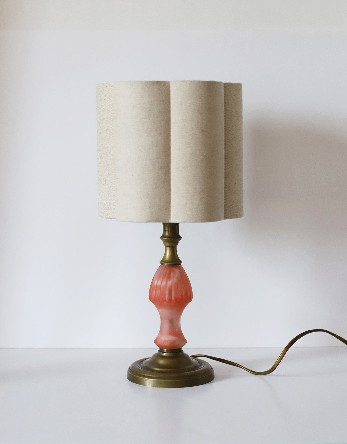 Abat-jour forme fleur uni Flora "classic"