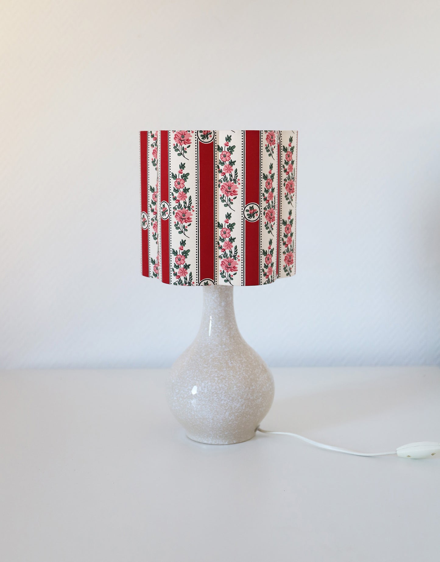 Abat-jour forme fleur Flora "sobremonte rouge"