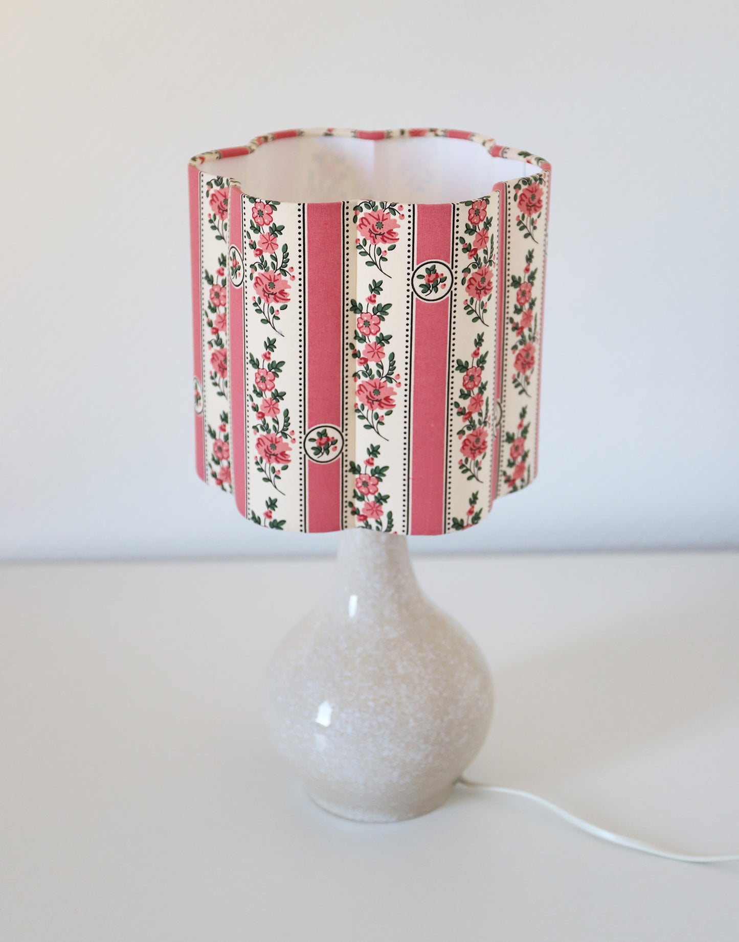 Abat-jour forme fleur Flora "sobremonte rose"