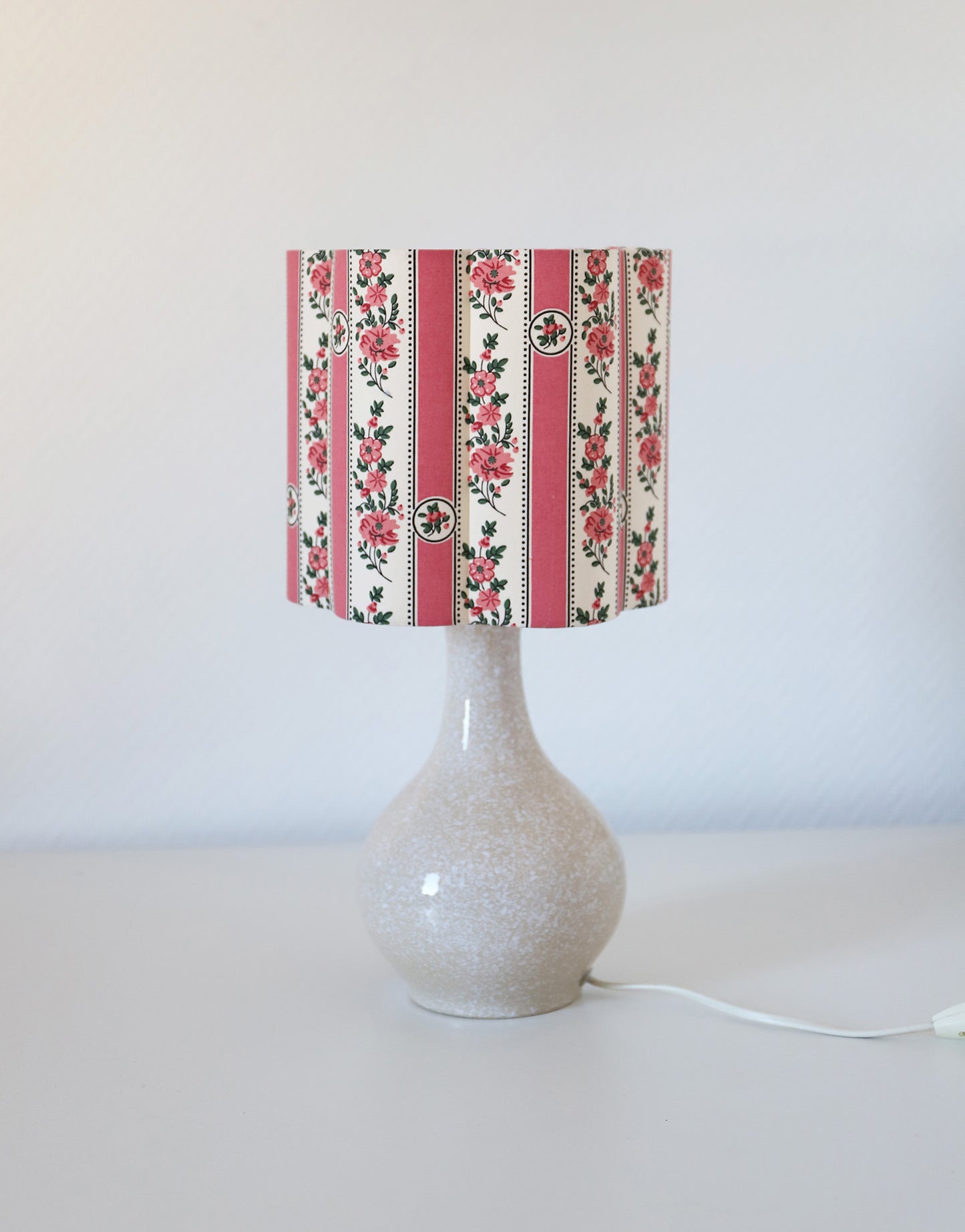 Abat-jour forme fleur Flora "sobremonte rose"