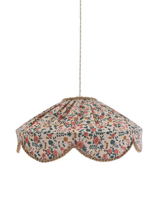 Suspension forme florale Cosette imprimée "english garden"