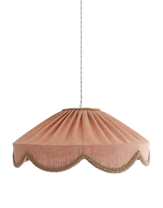 Suspension forme florale unie Cosette "classic linen"