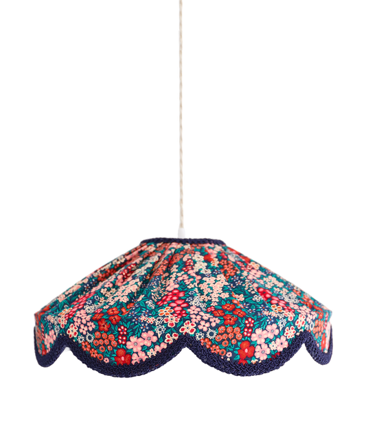 Suspension forme florale Cosette imprimée "mille fleurs"