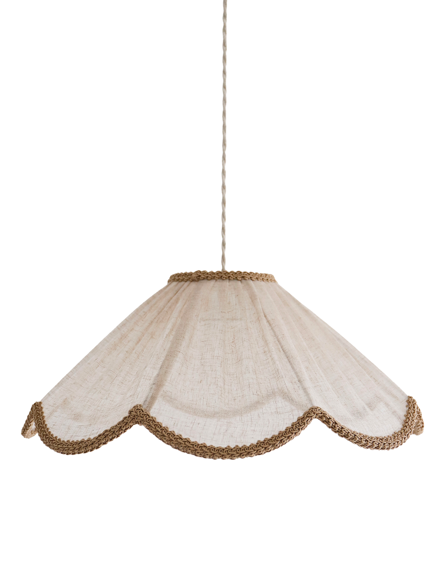 Suspension forme florale unie Françoise "classic beige"