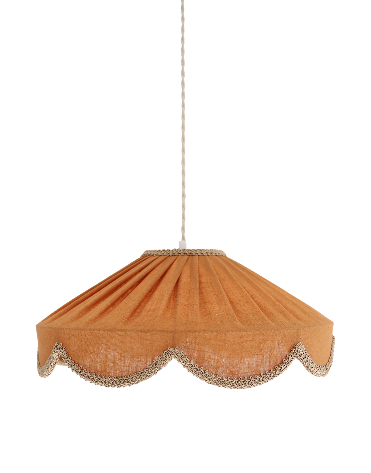Suspension forme florale unie Cosette "caramel "