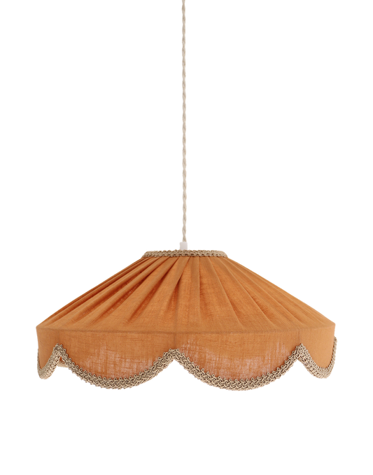 Suspension forme florale unie Cosette "caramel "