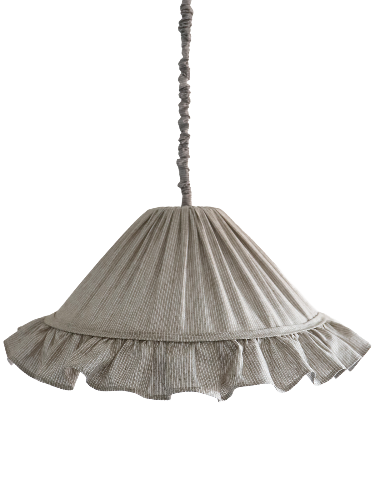 Suspension EMILIA — Fines Rayures Olive