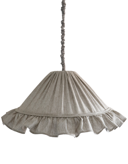 Suspension EMILIA — Fines Rayures Olive