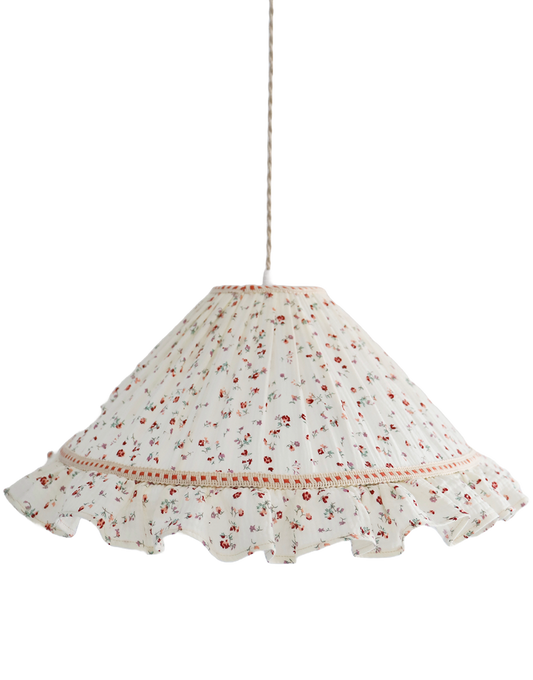 Suspension conique avec volant Emilia "tiny flowers"