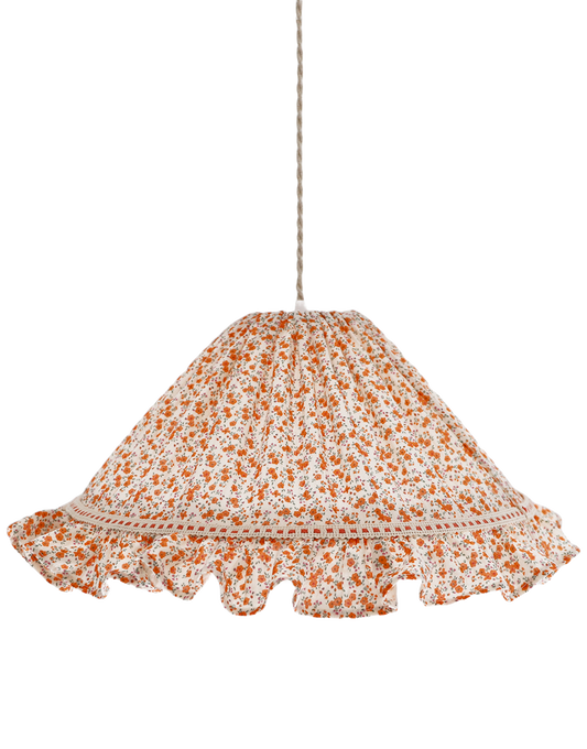 Suspension conique avec volant Emilia "fleurettes"