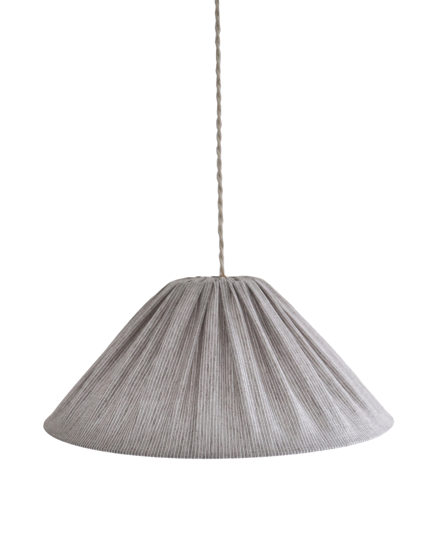Suspension en lin et coton plissé "Malala" Fines rayures Classic Grey