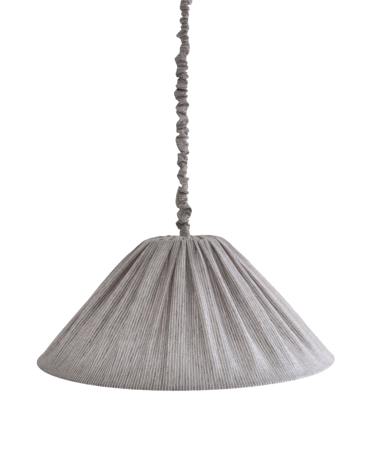 Suspension en lin et coton plissé "Malala" Fines rayures Classic Grey