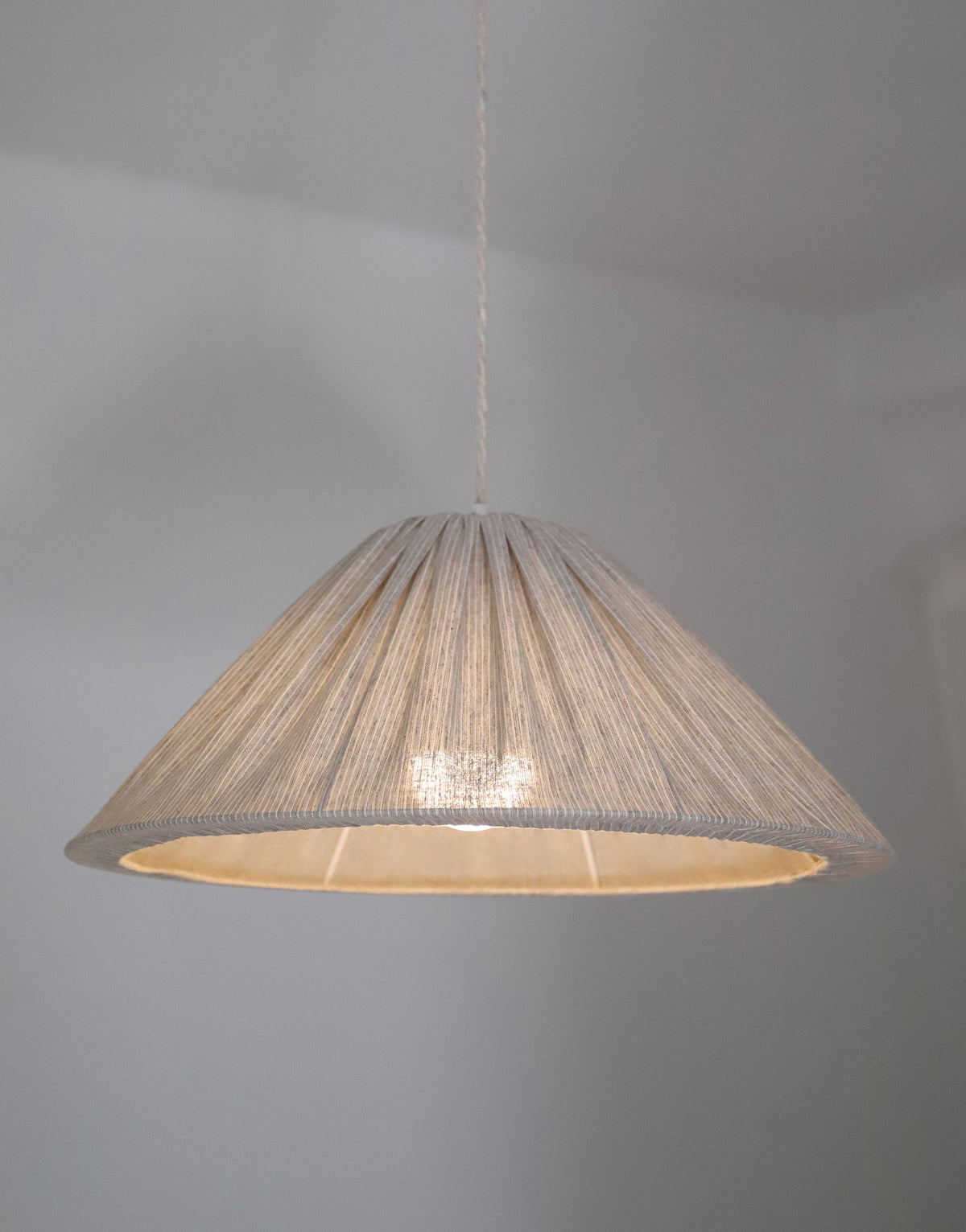 MALALA Pendant Light — Fine Grey Stripes