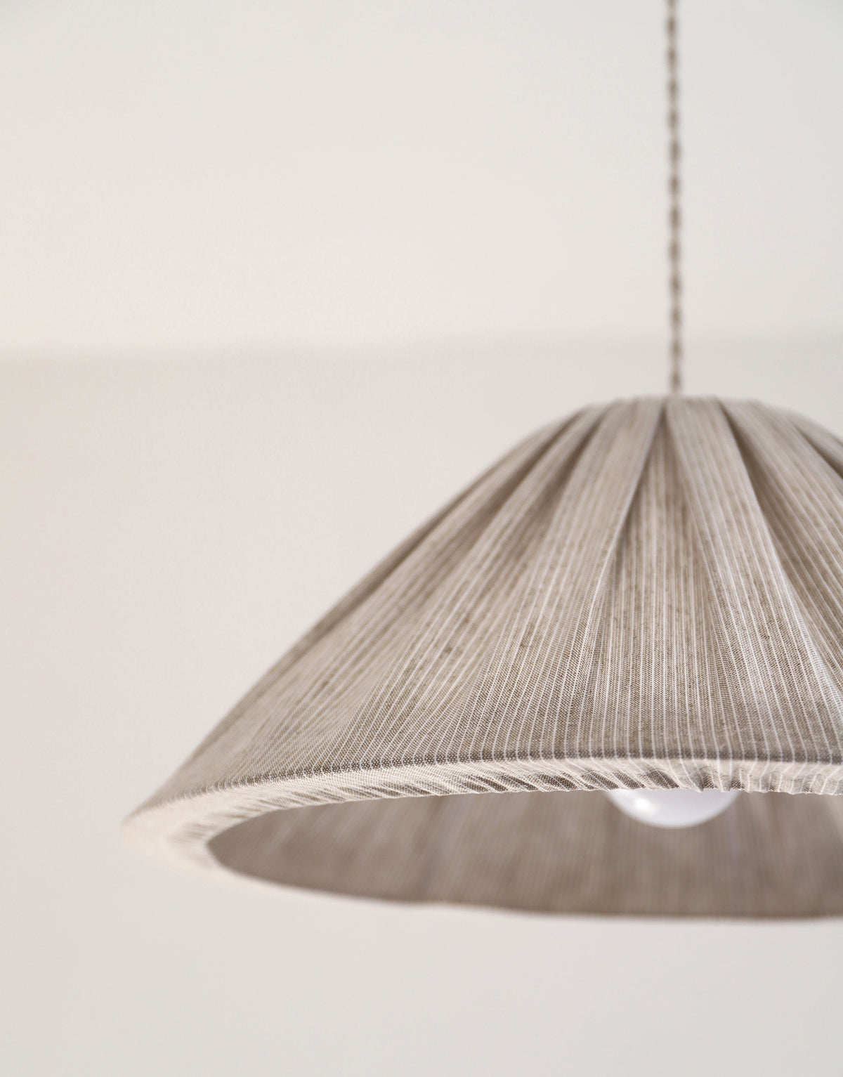 MALALA Pendant Light — Fine Grey Stripes