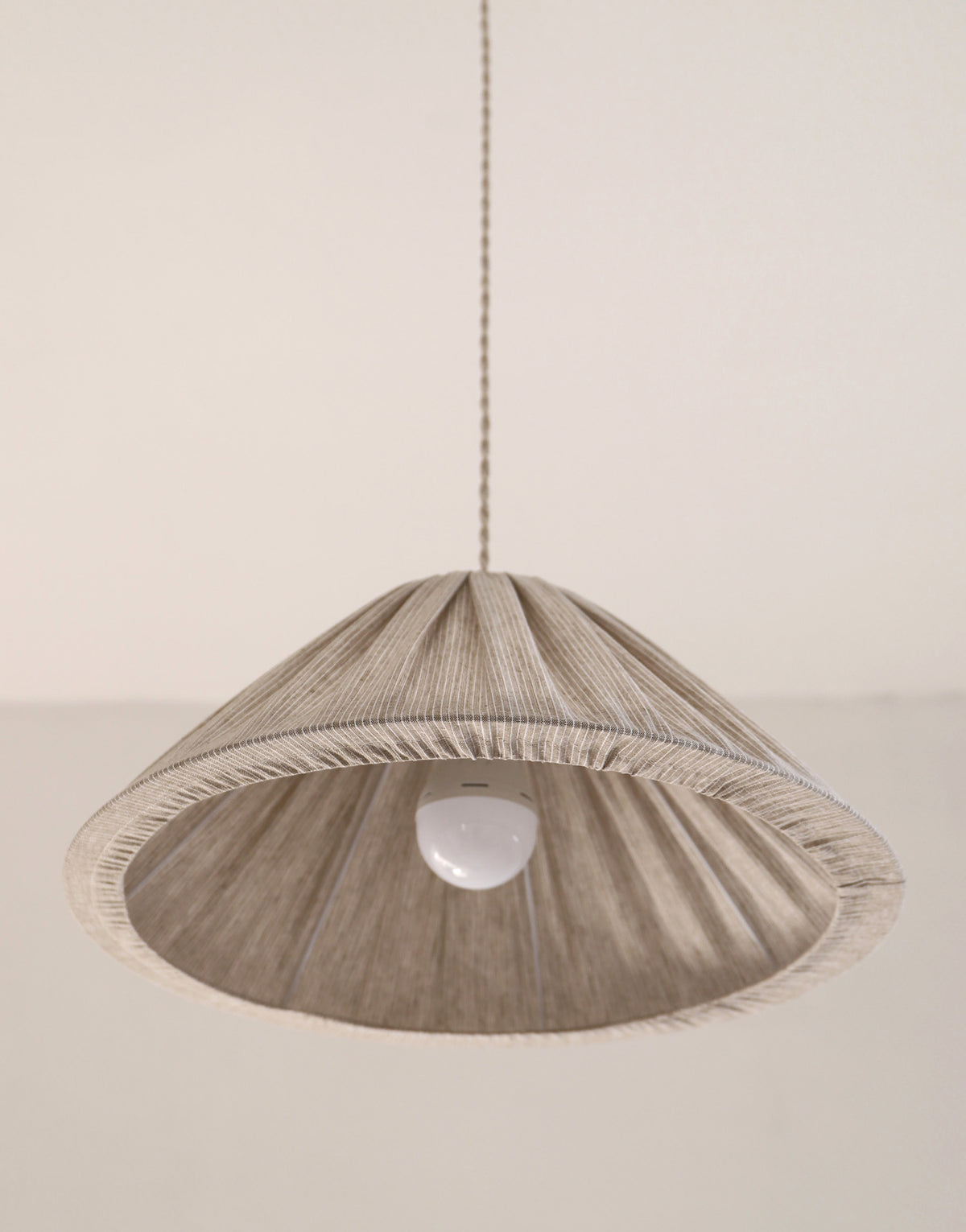 MALALA Pendant Light — Fine Grey Stripes