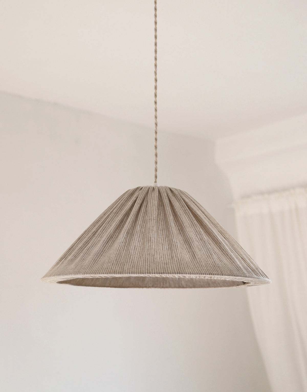 MALALA Pendant Light — Fine Grey Stripes