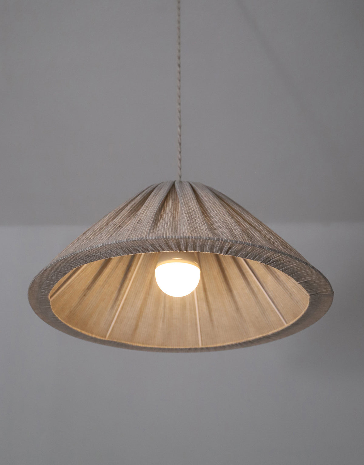 MALALA Pendant Light — Fine Grey Stripes