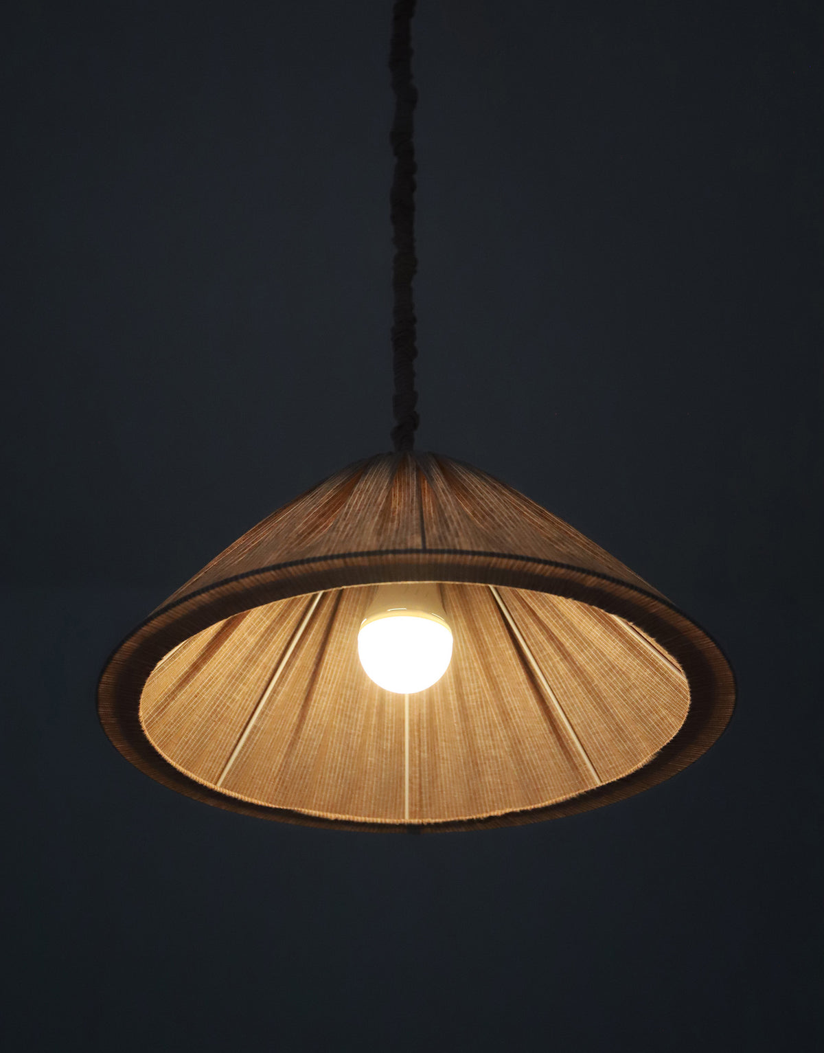 MALALA Pendant Light — Fine Grey Stripes