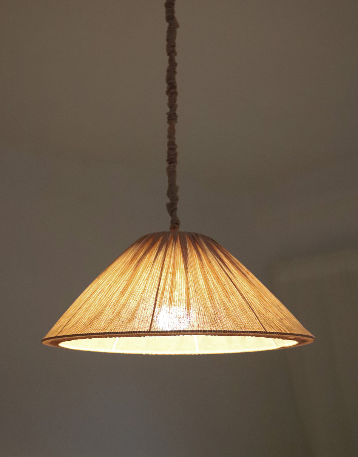 MALALA Pendant Light — Fine Grey Stripes