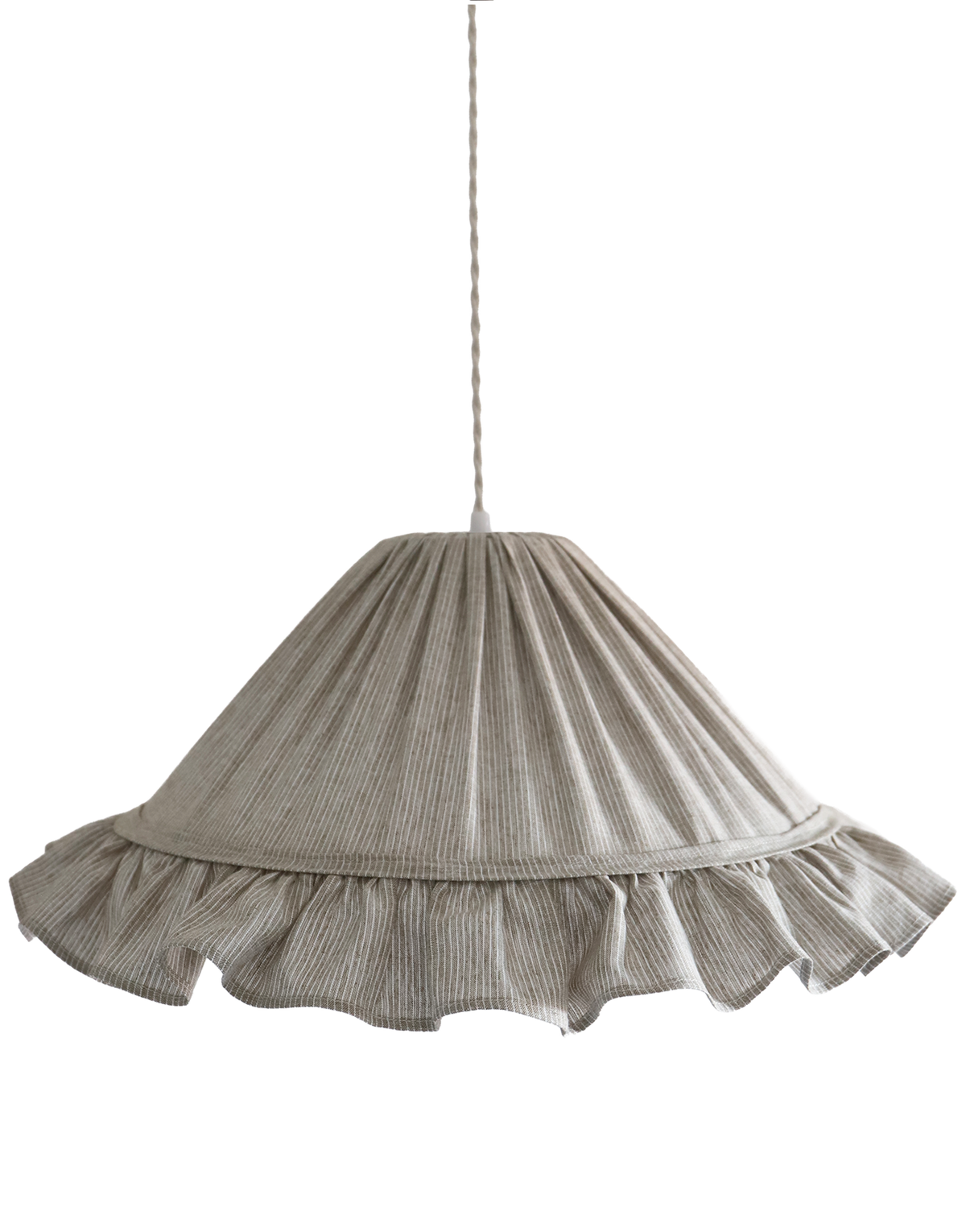 Suspension EMILIA — Fines Rayures Olive