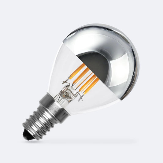 Ampoule à filament LED E14 Chrome Reflect