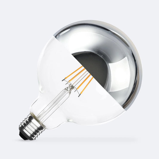 Ampoule Filament LED E27 Grand Globe Chrome Reflect