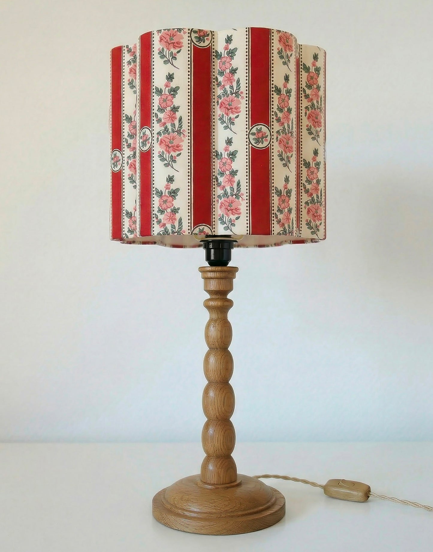 Abat-jour forme fleur Flora "sobremonte rouge"